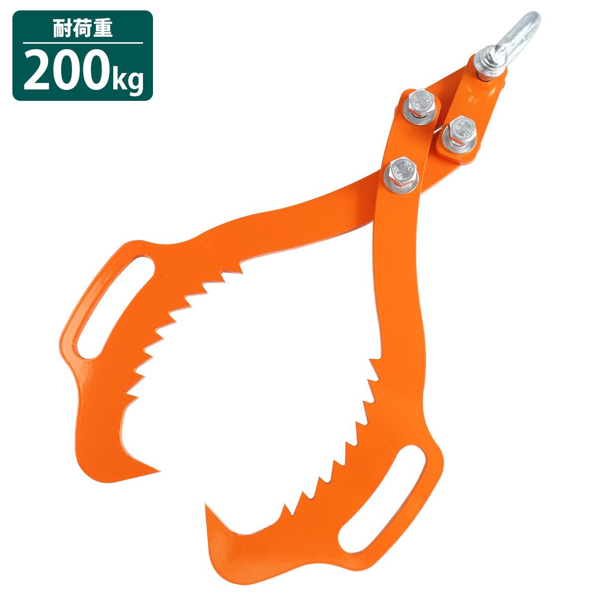 『開口 50cm ハンドル付』丸太 トング 木材 原木 リフティング トング 伐採 集材 林業 薪 薪割 移動 ハンド リフト リフター 1本拍卖