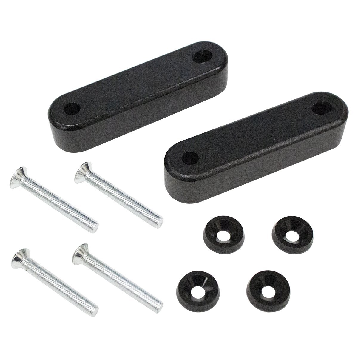 【送料無料】エンジンルームの熱を逃がす! アルミ製 ボンネット スペーサー 『黒 ブラック』 フードライザー 旧車 アメ車 ジムニー 2cm拍卖