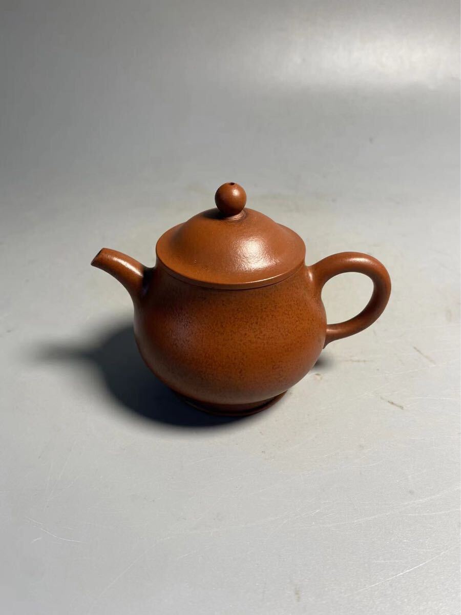 旧家蔵出 清朝期 朱泥 紫泥 急須 唐物 孟臣 茶壷 煎茶道具 中国宜興 紫砂 白泥 中国茶器 中国美術 中国古玩拍卖