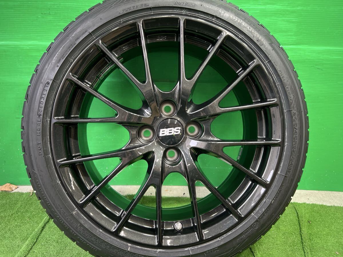 ★新車外し1本★マツダ★NDロードスター RF 純正 オプション タイヤホイール BBS製 7Jx17+45 100-4H 2021年BRIDGESTONE POTENZA 205/45R17拍卖