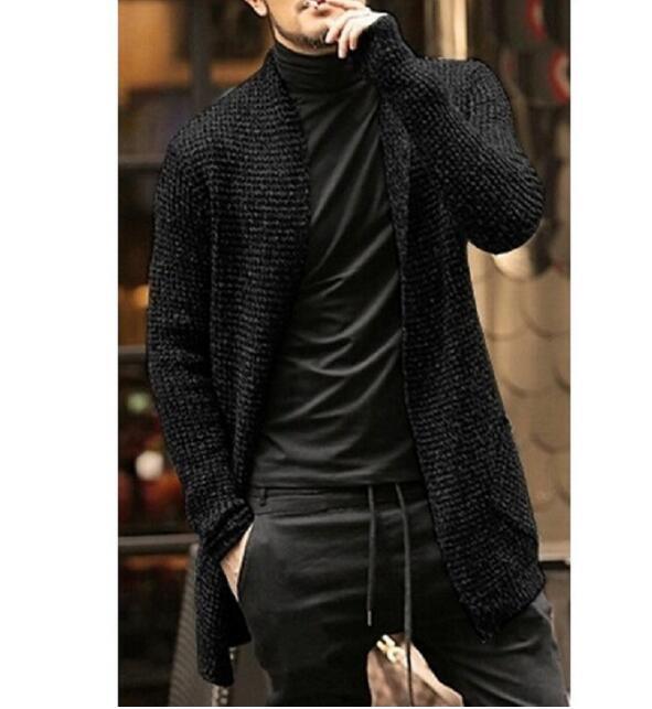 人気品ニットカーディガン メンズ 秋冬 ロングカーディガン ニットセーター ニットジャケット コーディガン アウター 暖かい羽織S~3XL拍卖