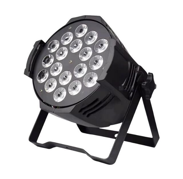 上質200W 高輝度 18LED ステージライト RGBW DMX カラー変更 舞台照明 ビーム角度25°~60°ムービングヘッドライト4/8チャンネル 回転可能拍卖