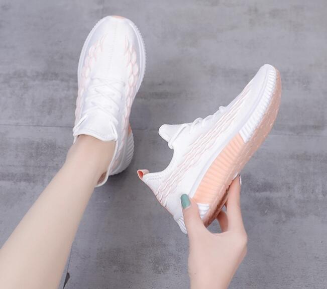 新入荷レディース スニーカー シューズ 靴 結ばない紐 スポーツ ウォーキング 運動 ランニング メッシュ ブルー 23~24.5cm サイズ選択可拍卖