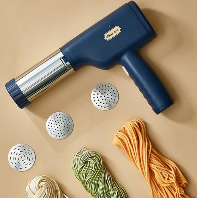 高品質モンブラン絞り器製麺機 ラーメン自動麺機 電気麺プレス機 1mm 1.5mm 極細電動絞り機 3種類の麺金型 ブラン絞り器 絞り機 製麺拍卖