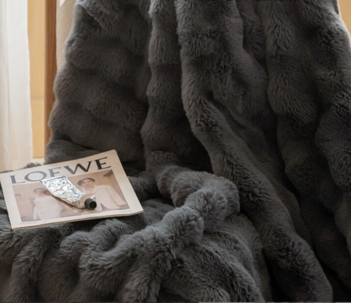 新品 【未使用 グレー】毛布 もこもこ毛布 ブランケット セミダブル 160×200cm ひざ掛け 暖かい 厚手 洗える ふわふわ おしゃれ拍卖