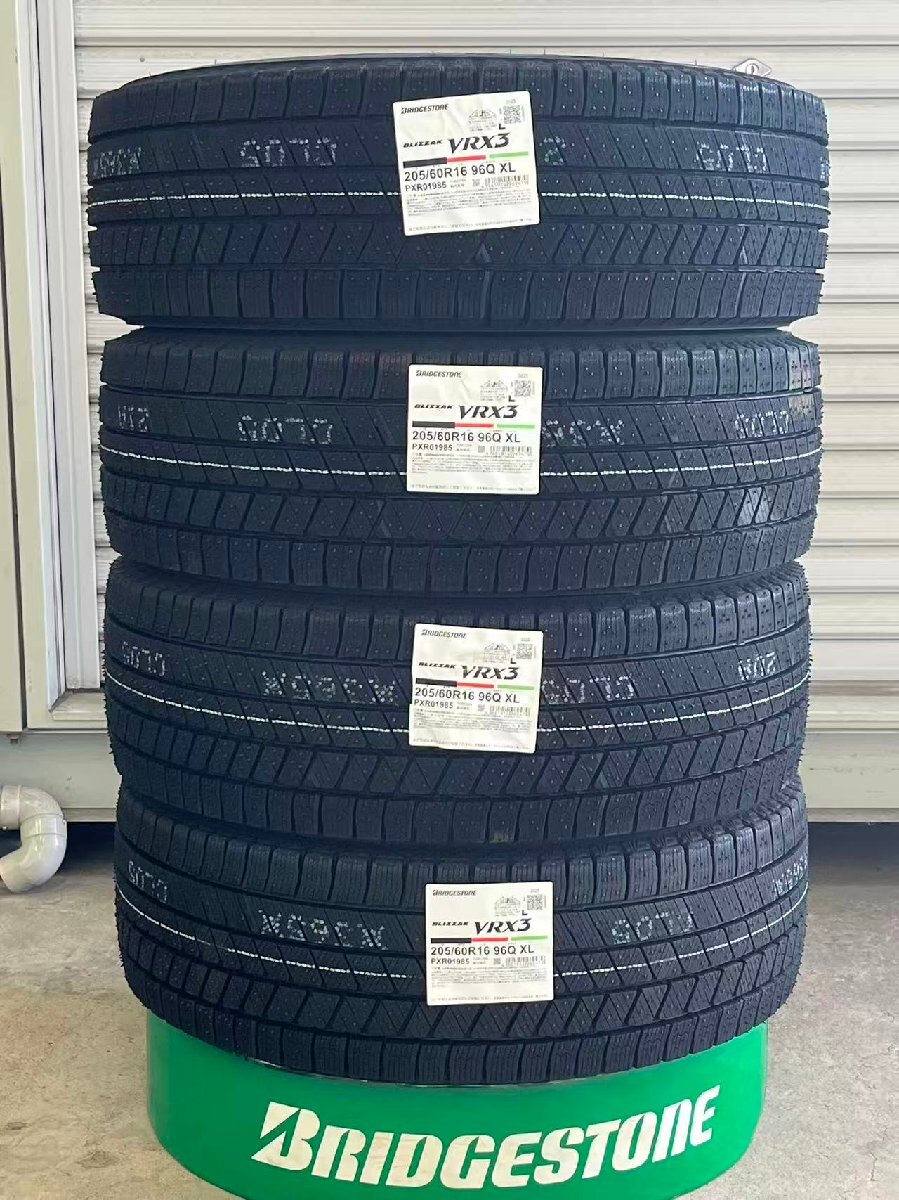 国内正規品 在庫あり 2025年製造 ブリヂストン ブリザック VRX3 205/60R16 96Q XL 送料無料 4本 安心の倉庫保管拍卖