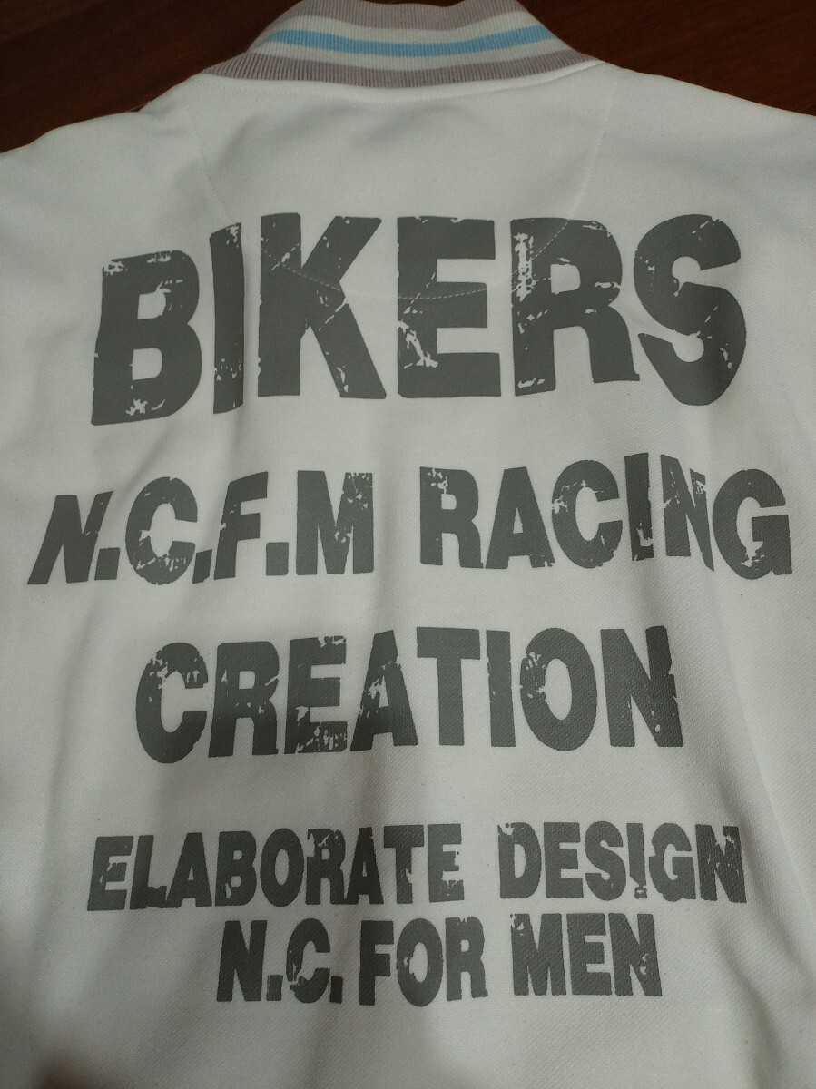 【NICOLE CLUB FOR MEN】ニコルクラブ レーシング フルジップ ジャージトラックジャケット ライダース メンズ ロゴプリント サイズ46 拍卖