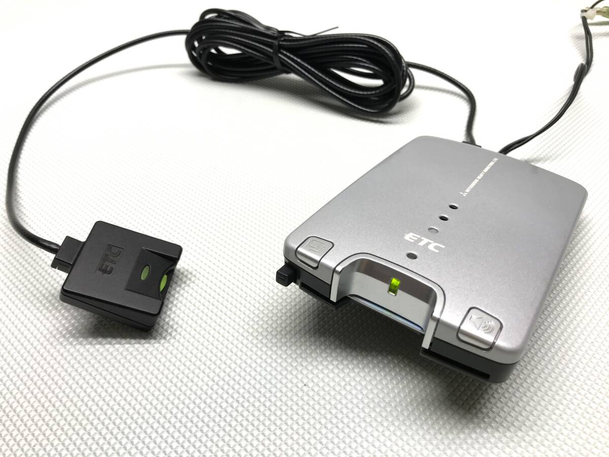 動作確認済 三菱重工業 ETC MOBE-500 音声案内 アンテナ分離型 軽自動車登録 電源コード (通常の電源取り/シガーライター電源取り)拍卖