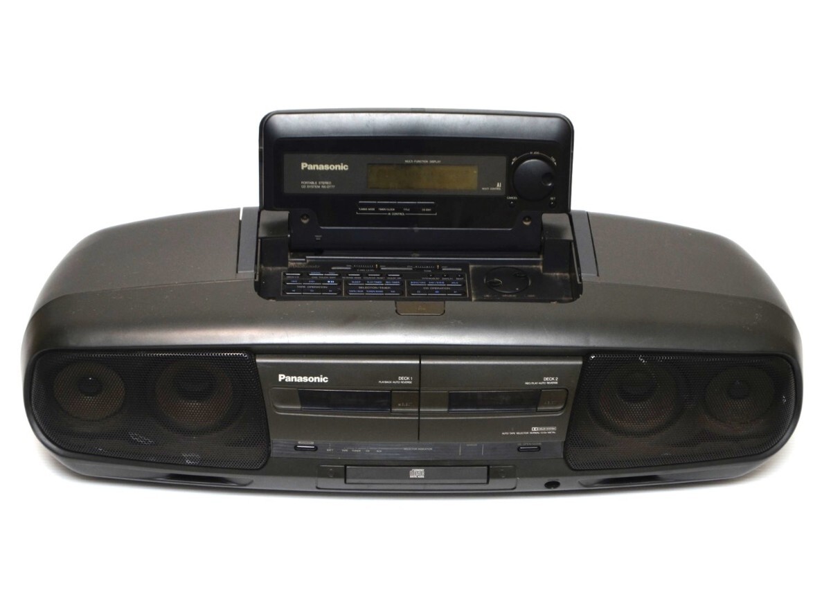 【稀少/銘機】Panasonic パナソニック RX-DT77 CDラジカセ バブルラジカセ コブラトップ カセット AM FM TAPE RX-DT99 の兄弟機拍卖