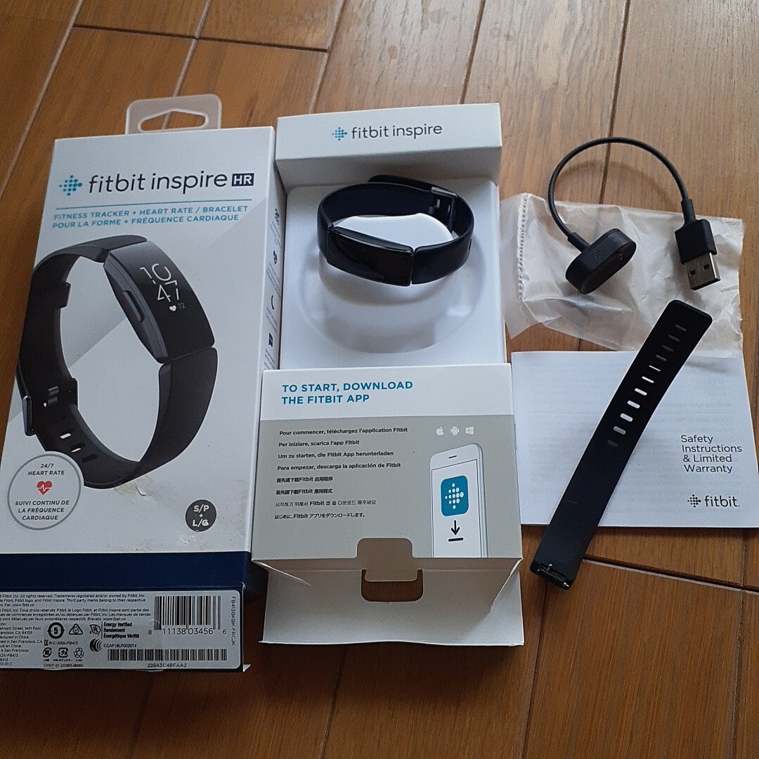 Fitbit inspire HR 本体は故障分のため、換えベルト(長)のみ、充電バッテリーのみも可 スマートウォッチ拍卖