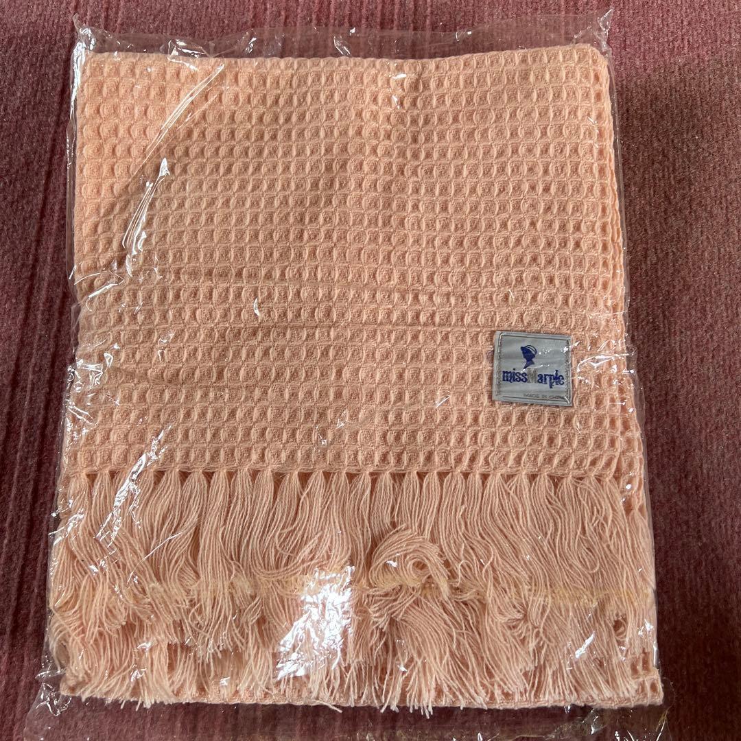 【和青】miss marple ピンクストール フリンジ付き拍卖