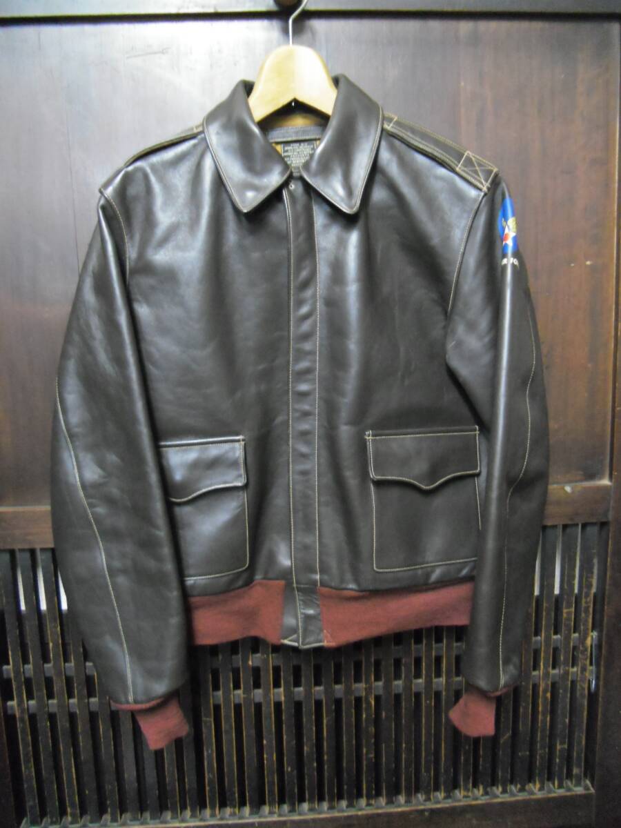 90s BUZZ RICKSON'S A-2 40 バズリクソンズ レプリカ フライトジャケット レザー 革 ホースハイド拍卖