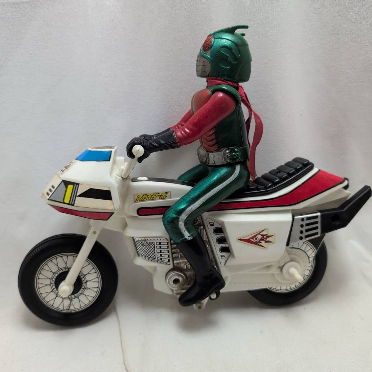 ◯ポピー 仮面ライダー スカイライダー スカイターボ ソフビ  オートバイ 当時物拍卖