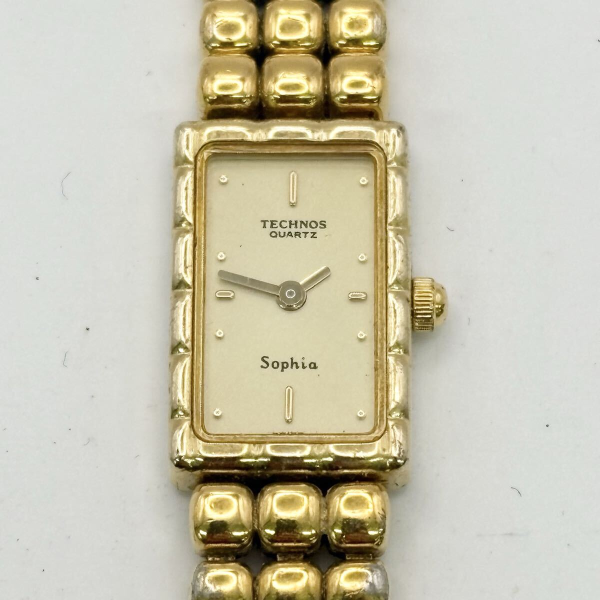 1812〓 TECHNOS テクノス 242850.64 P7C0225 腕時計 ゴールド レディース 時計 ウォッチ クォーツ 2針 服飾小物拍卖