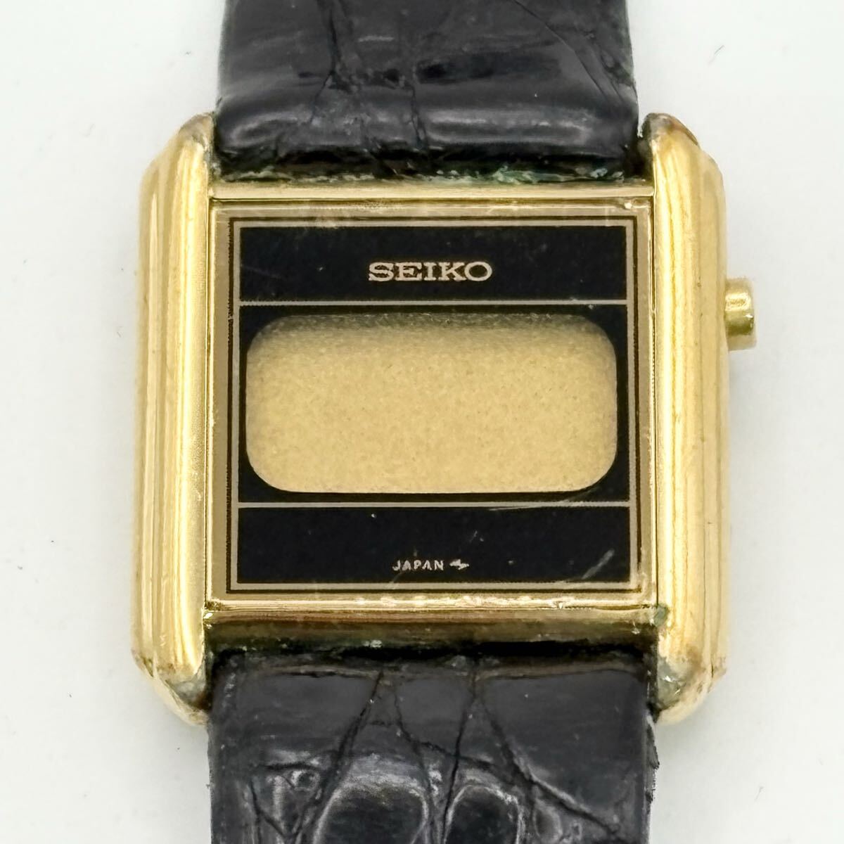 1812〓 SEIKO セイコー 9N1776 L223-4000 腕時計 レディース 時計 ブラック ゴールド ウォッチ デジタル 服飾小物拍卖