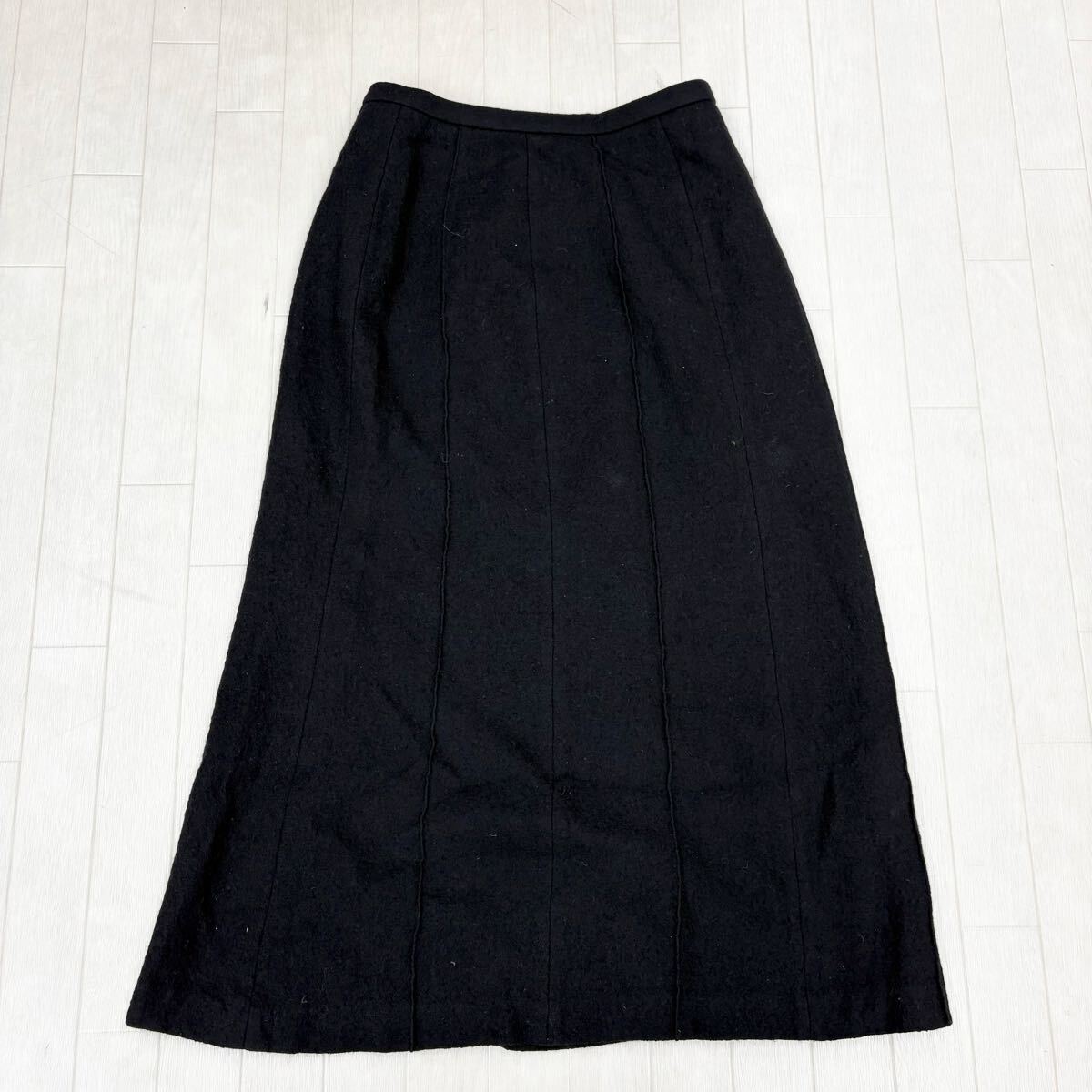 1816〓 Leilian レリアン ロングスカート レディース サイズ11 ブラック ボトムス フレアスカート カジュアル拍卖
