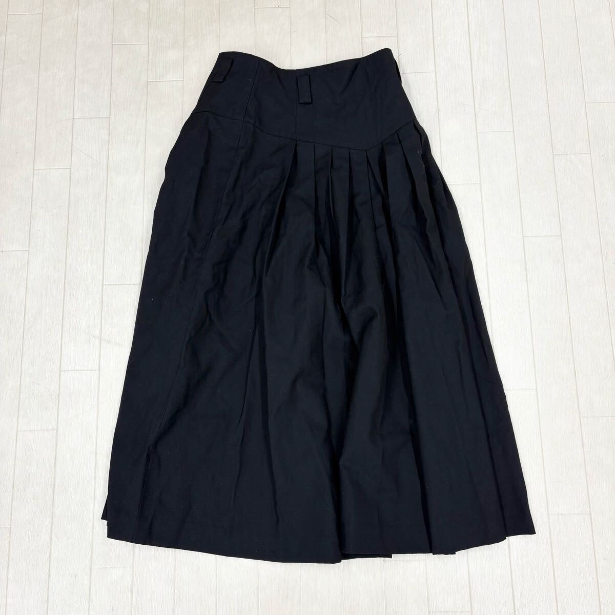 1818〓 HIROKO KOSHINO ヒロココシノ ロングスカート レディース サイズ63-90 ブラック ボトムス フレアスカート カジュアル拍卖