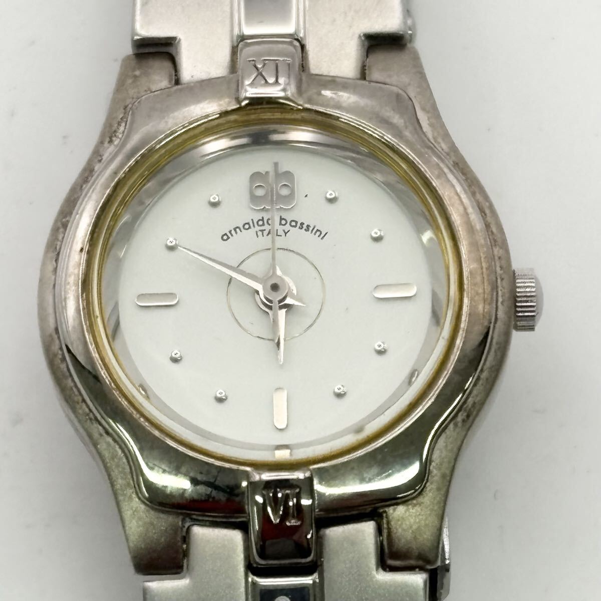 1812A〓 arnaldo bassin アーノルドバッシーニ AB6034F 腕時計 レディース 時計 ウォッチ ホワイト シルバー クォーツ 3針 服飾小物 拍卖