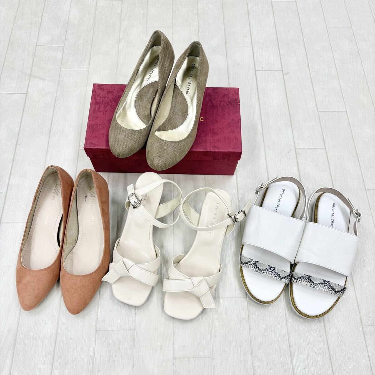 〓 4点セット ORiental TRaffic オリエンタルトラフィック パンプス サンダル レディース サイズ35 36 M L カジュアル拍卖