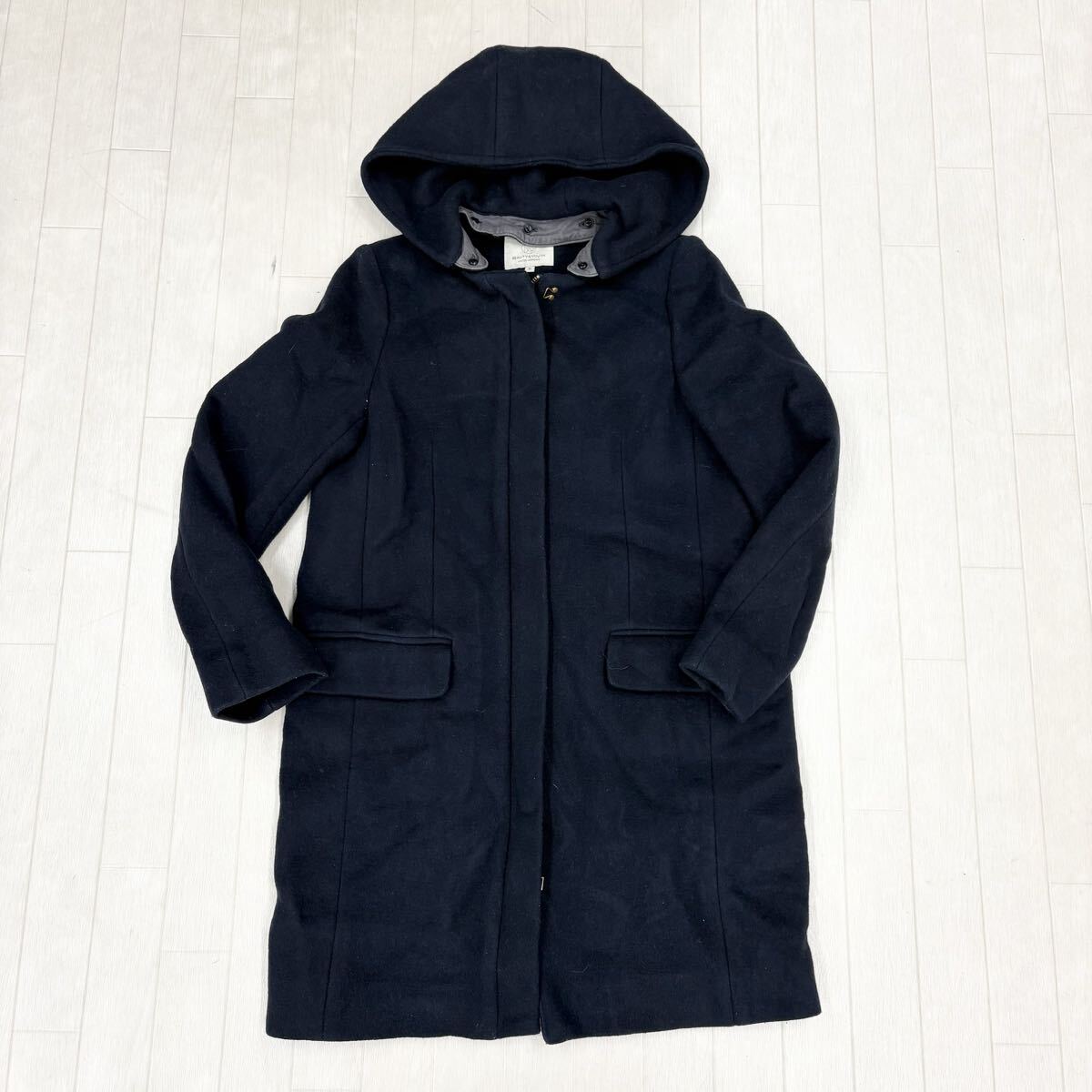 1825〓 BEAUTY & YOUTH UNITED ARROWS ビューティーアンドユース ユナイテッドアローズ ミドルコート レディース サイズS ネイビー 拍卖
