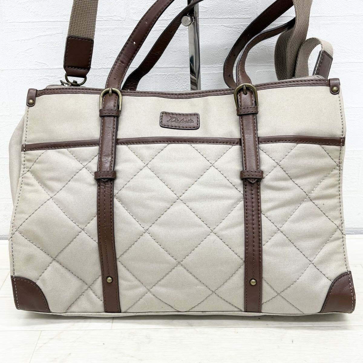 1826〓 Dakota ダコタ ハンドバッショルダーバッグ レディース グレージュ ダークブラウン 鞄 手提げ鞄 肩掛け鞄 斜め掛け カジュアル拍卖