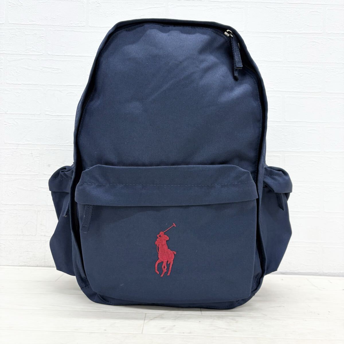 1826〓 POLO RALPH LAUREN ポロラルフローレン リュックサック レディース ネイビー 鞄 背負い鞄 バックパック デイパック ビッグポニー拍卖