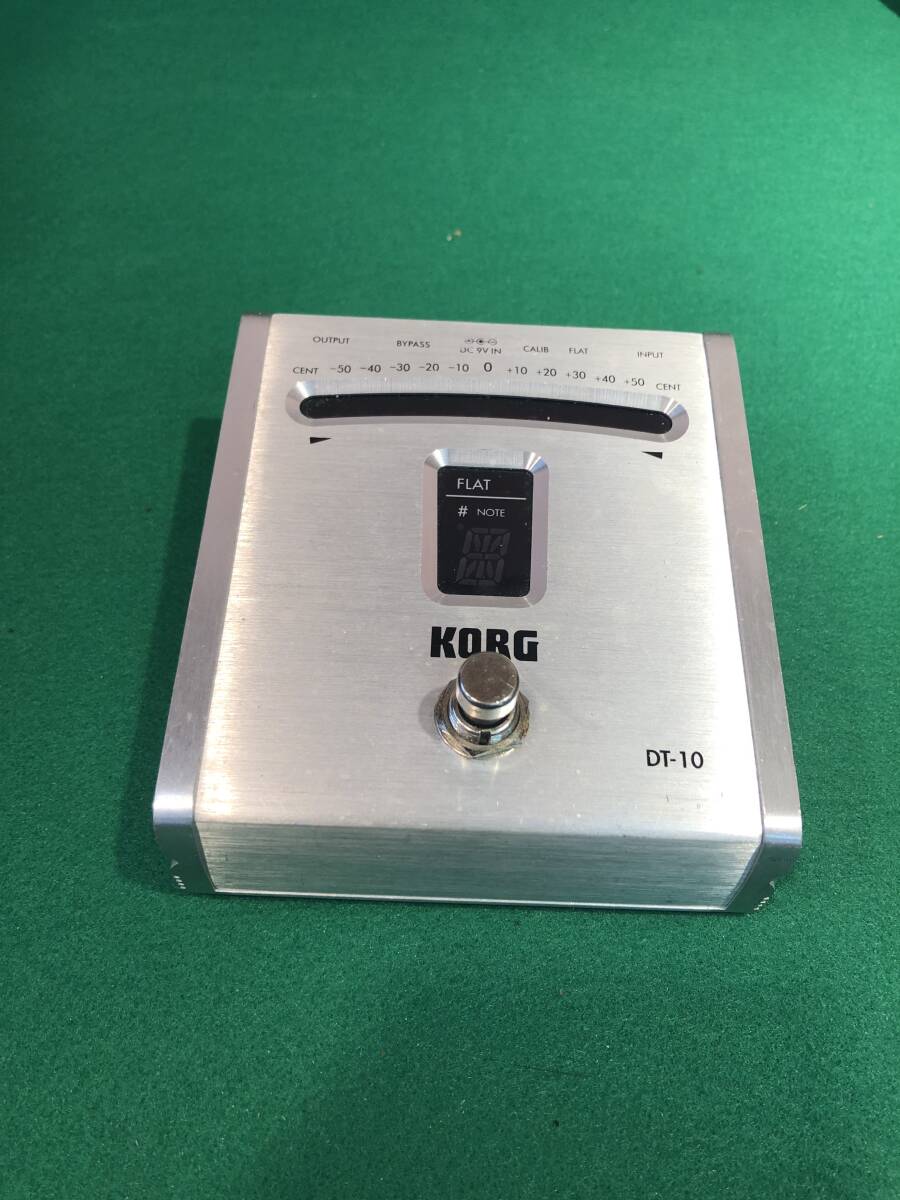 hf251101-002A6 KORG DT-10 チューナー 動作品 ギター ベース 音楽 趣味 ホビー チューナー コルグ エフェクター拍卖