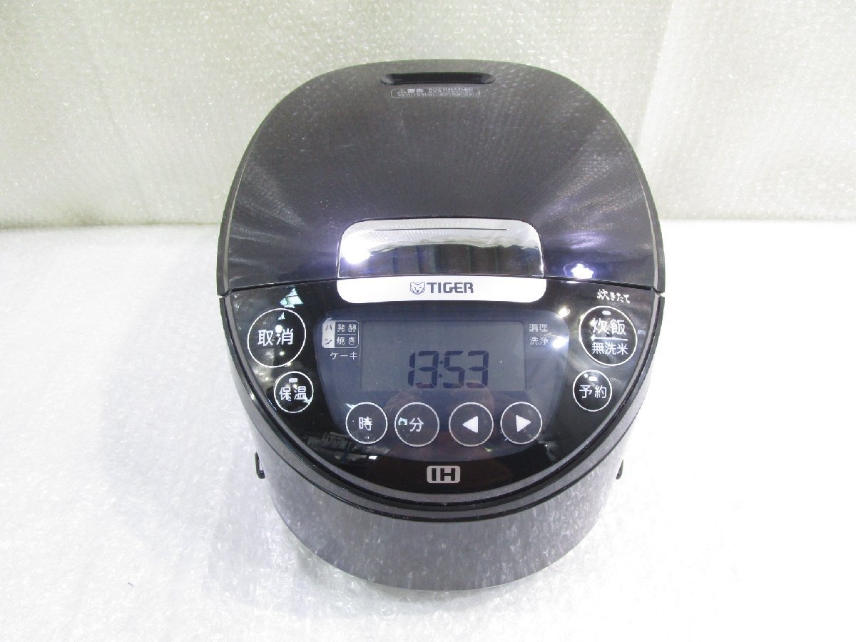 ◎TIGER タイガー IH炊飯ジャー 炊飯器 炊きたて 5.5合炊き 遠赤黒厚釜 JPW-H100 2023年製 w11717拍卖