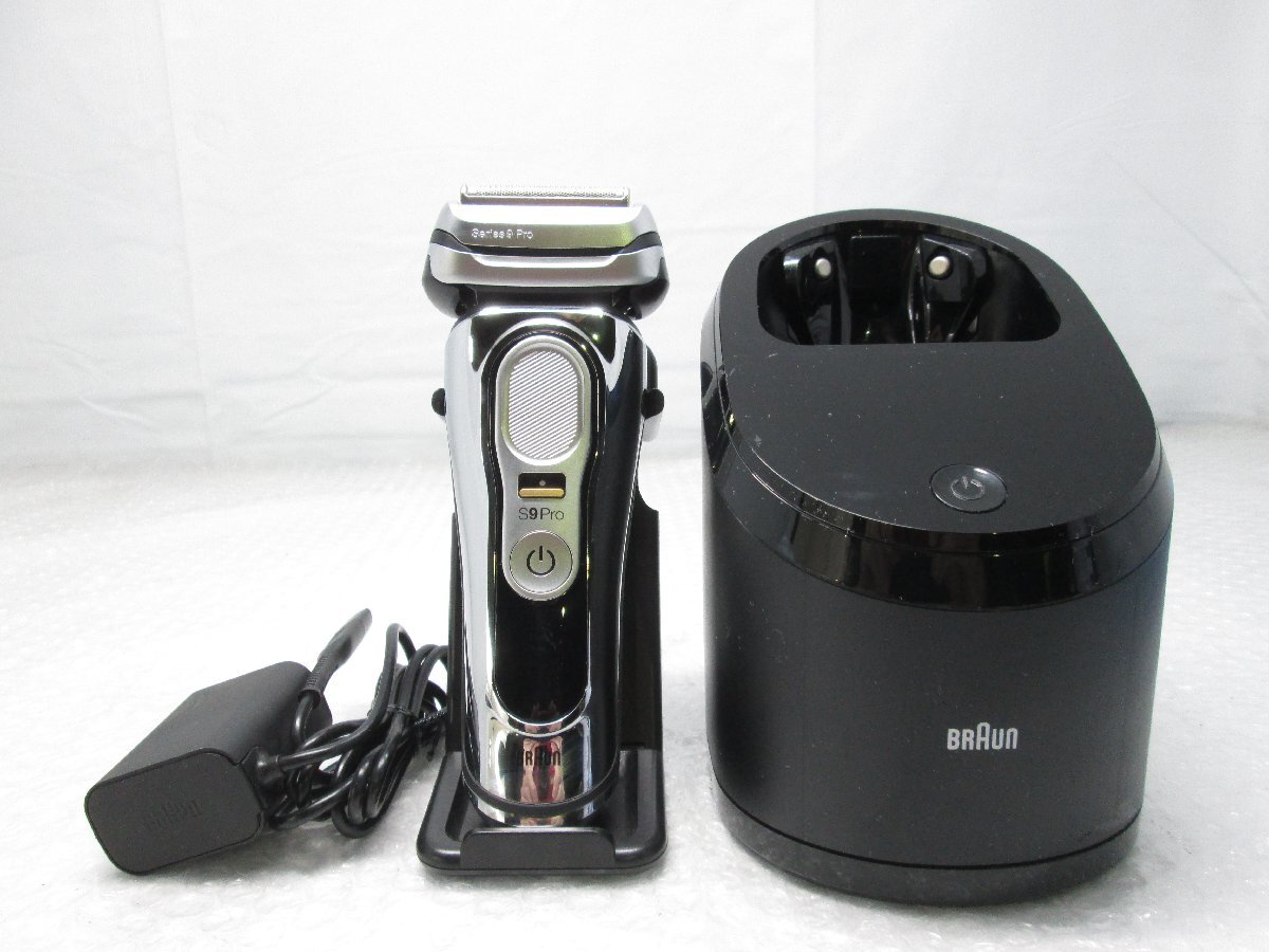 ◎未使用 BRAUN ブラウン Series 9 Pro Type5793 電気シェーバー 髭剃り 2021年製 アダプター/洗浄機付き 展示品 w111224拍卖