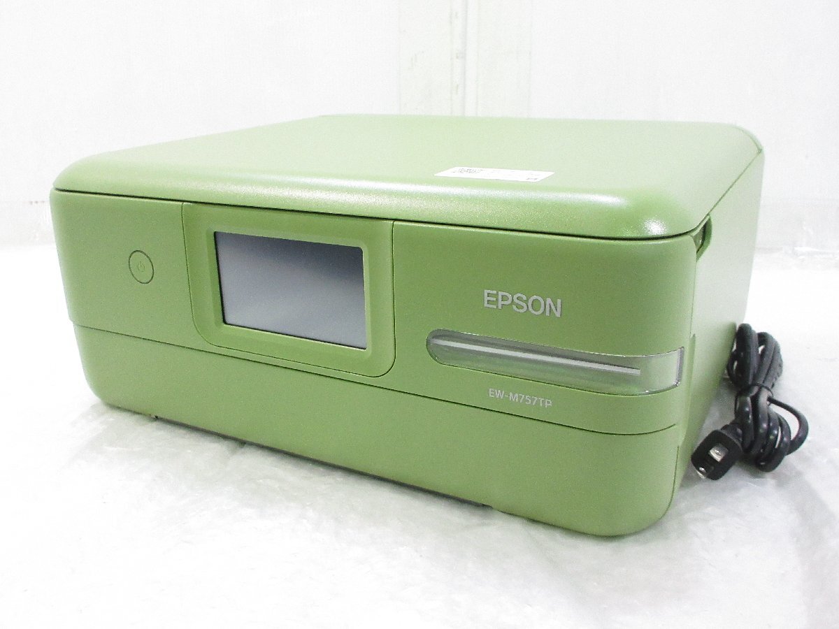 ◎2025年製 EPSON エプソン A4 インクジェットプリンター 複合機 EW-M757TP ピスタチオグリーン w11219拍卖