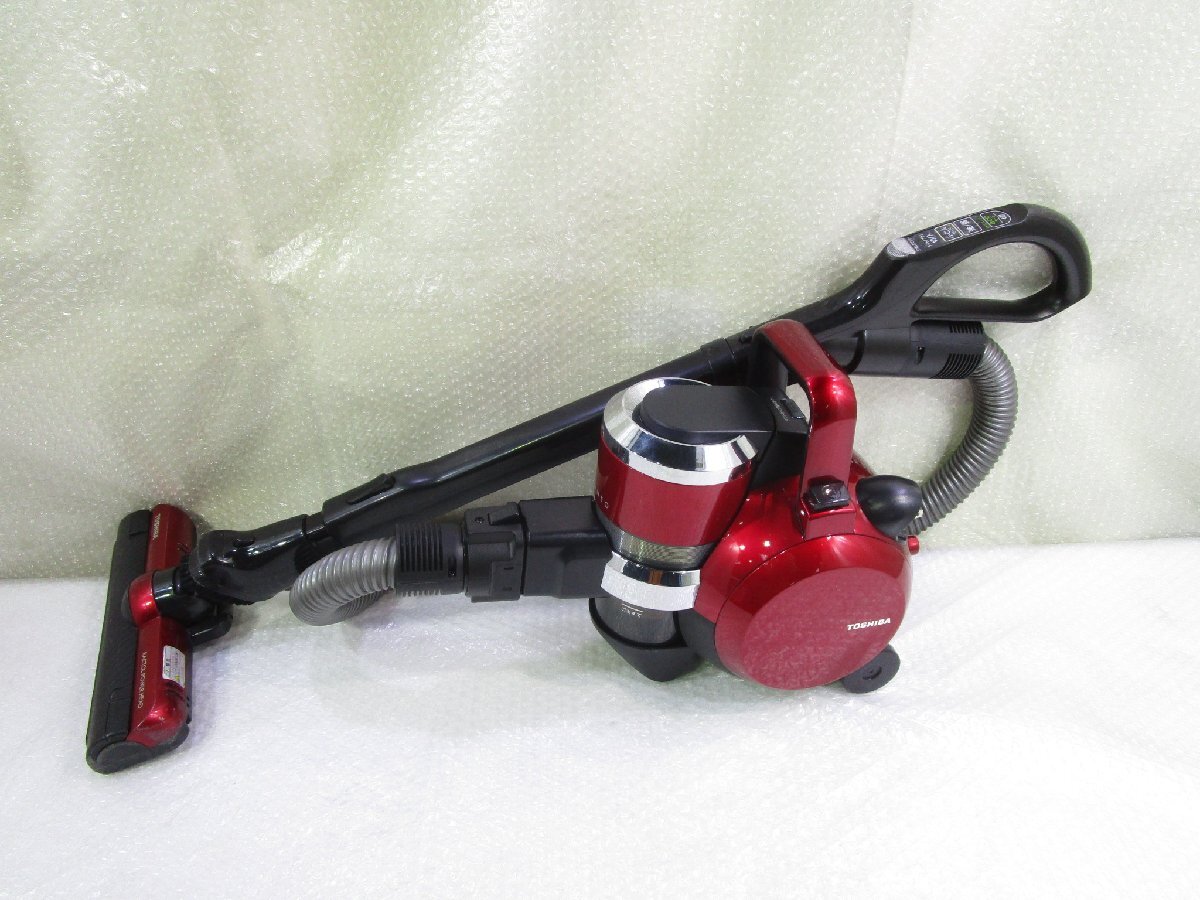 ◎TOSHIBA 東芝 トルネオV サイクロン式クリーナー 掃除機 軽量 VC-SG910X グランレッド 2019年製 w112516拍卖