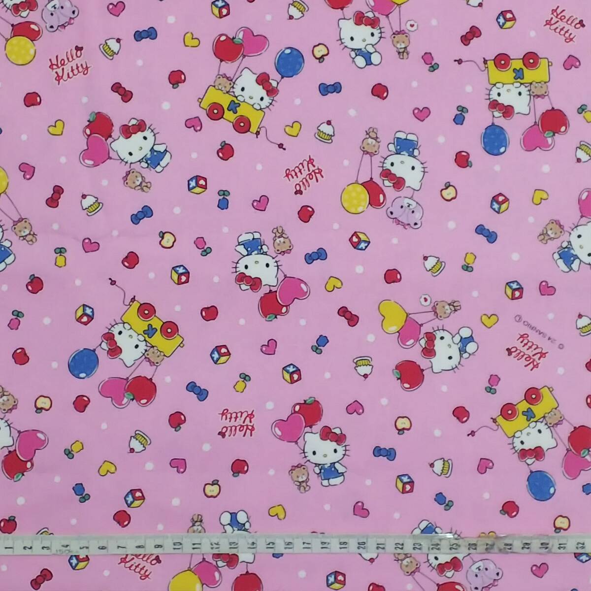 サンリオ キティちゃん 風船 ピンク 生地 はぎれ バルーン拍卖
