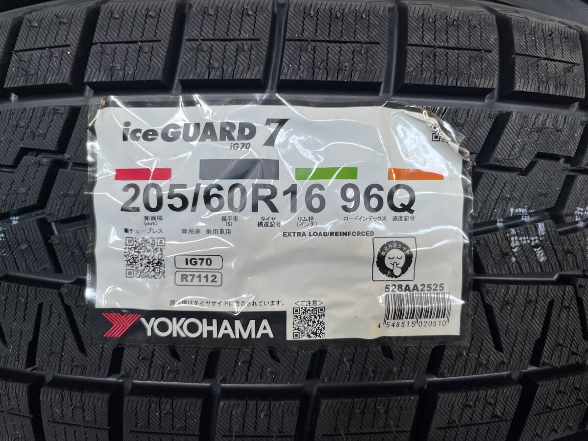 【4本セット】2025年製 日本製 iG70 205/60R16 96Q XL 4本セット 送料込み 77,000円~ 冬タイヤ ヨコハマタイヤ YOKOHAMA スタッドレス拍卖