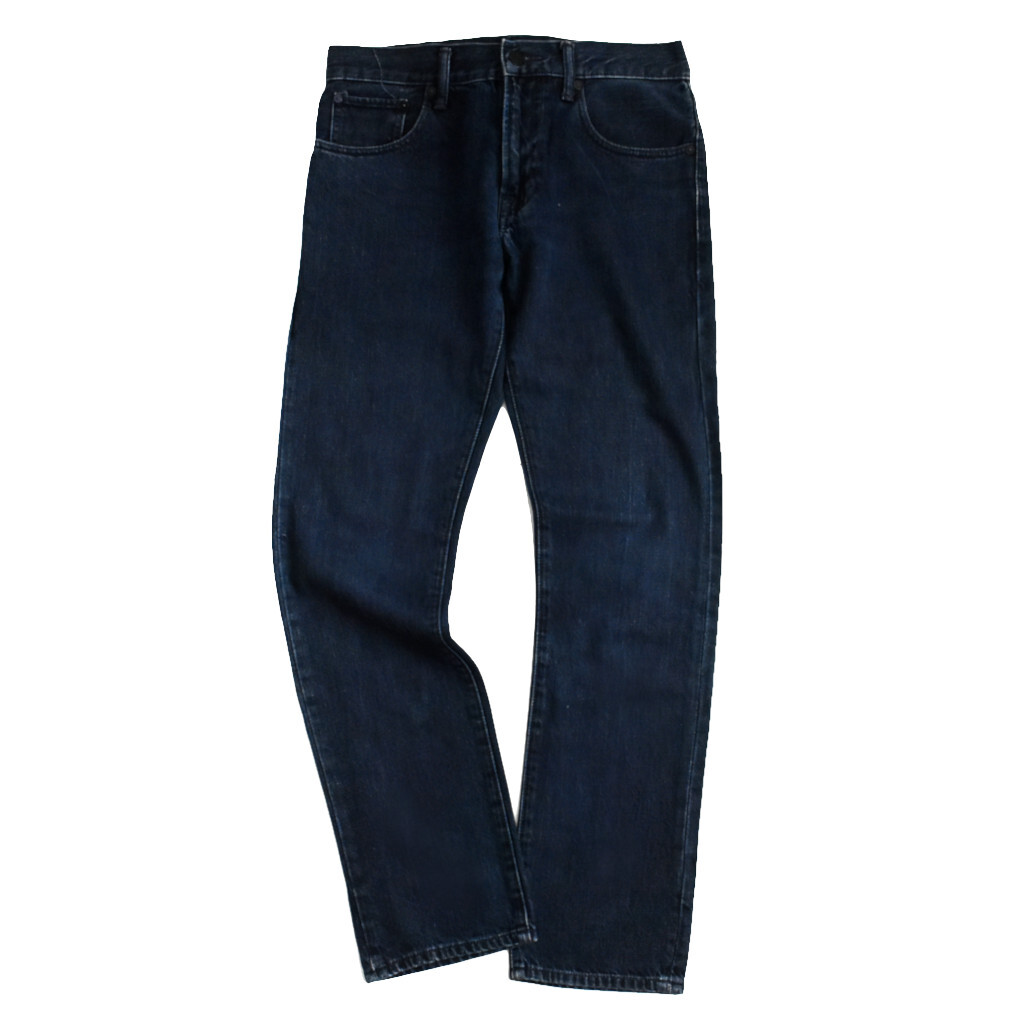 良品 GAP ギャップ インディゴ スリム 5ポケット パンツ ジーンズ インディゴ 濃色 30×30拍卖