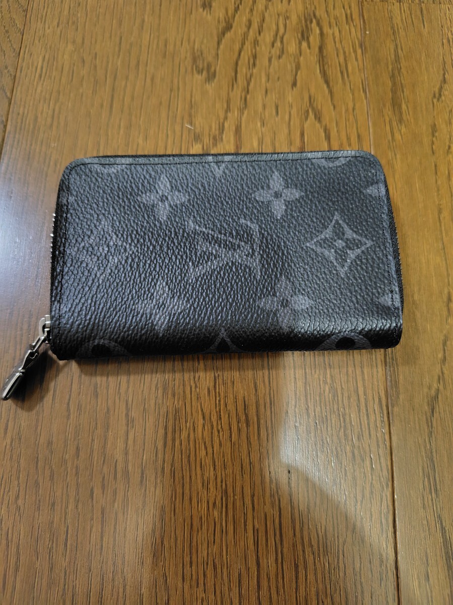 中古美品 ルイヴィトン ジッピーコインパース ヴェルティカル モノグラムエクリプス M81622拍卖