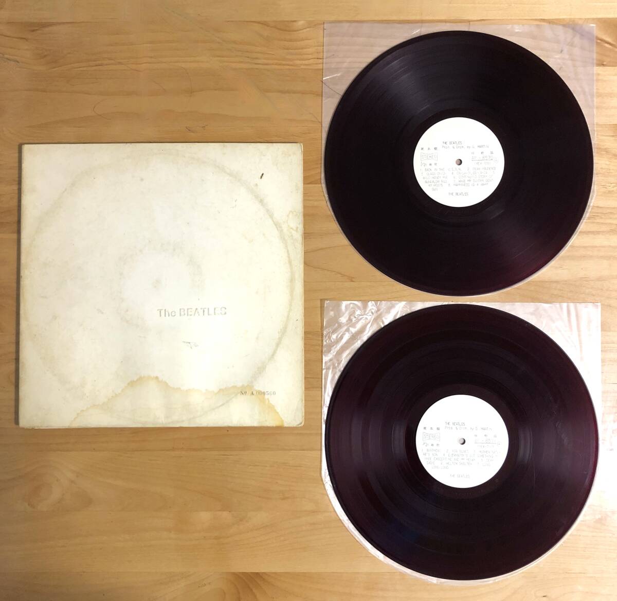 【Apple 見本盤プロモ ガリ刷 赤盤 No.560!】ザ・ビートルズ / ホワイト・アルバム (AP8570) THE BEATLES WHITE ALBUM JAPAN RED WAX PROMO拍卖