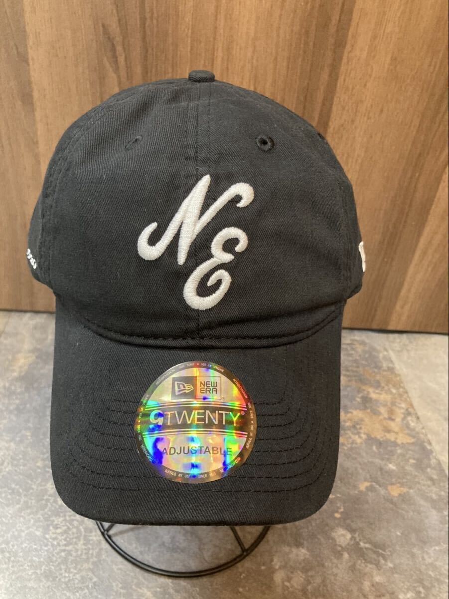 ニューエラ 帽子 NEW ERA CAP BLACKブラック系ホワイト刺繍キャップ フリーサイズ男女用拍卖
