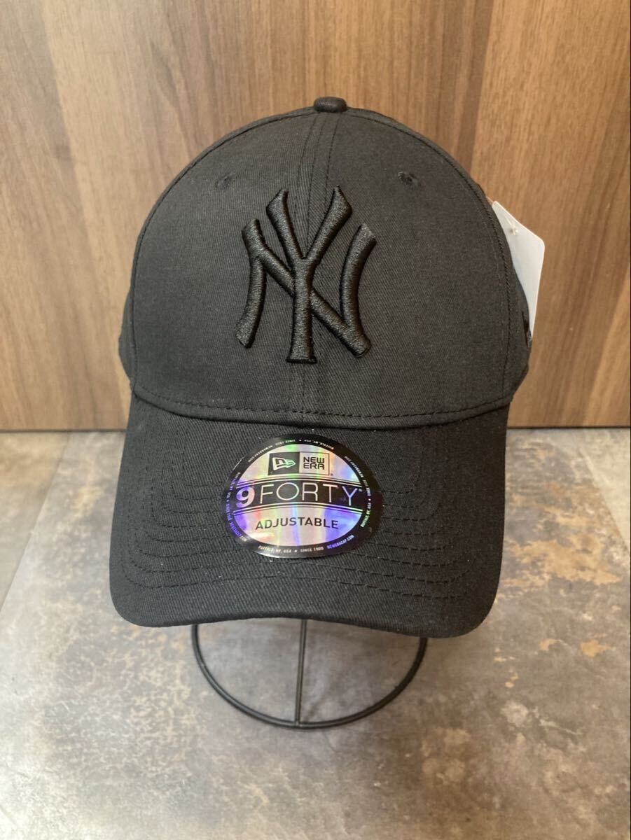 ニューエラ 帽子 NEW ERA CAP ブラックBLACK系ブラック刺繍キャップ フリーサイズ男女用拍卖