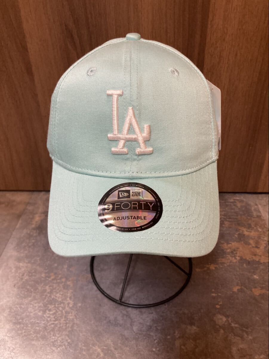 ニューエラ 帽子 NEW ERA CAP ライトブルー色系ホワイト刺繍キャップ フリーサイズ男女用拍卖