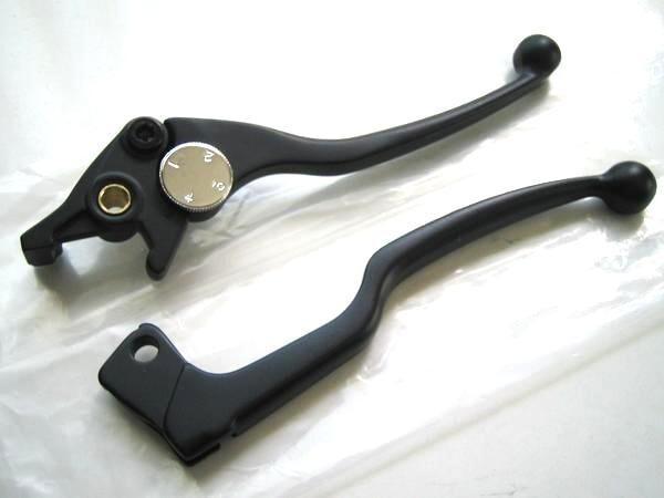 ★送料430円~ 新品 黒レバーSET *GSX250刀 *アクロス *グース350 *GSX-R400 *バンディット400 *SV650/S *GSX-R750 他拍卖