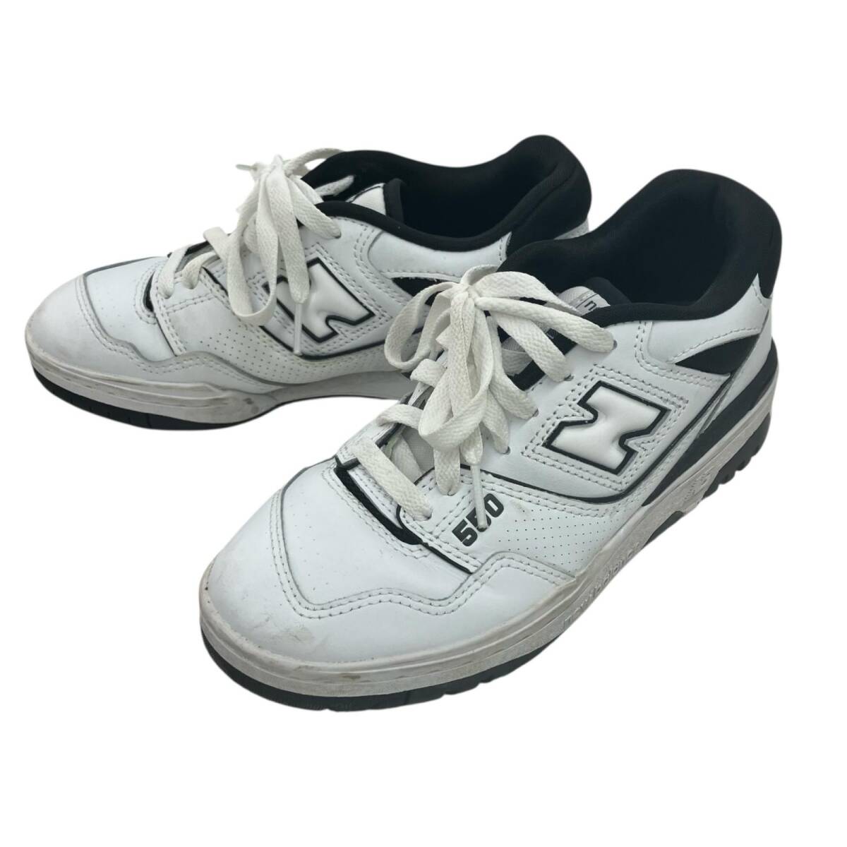 186001 NEW BALANCE ニューバランス スニーカー 550 BB550HA1 23cm ブラック/ホワイト拍卖