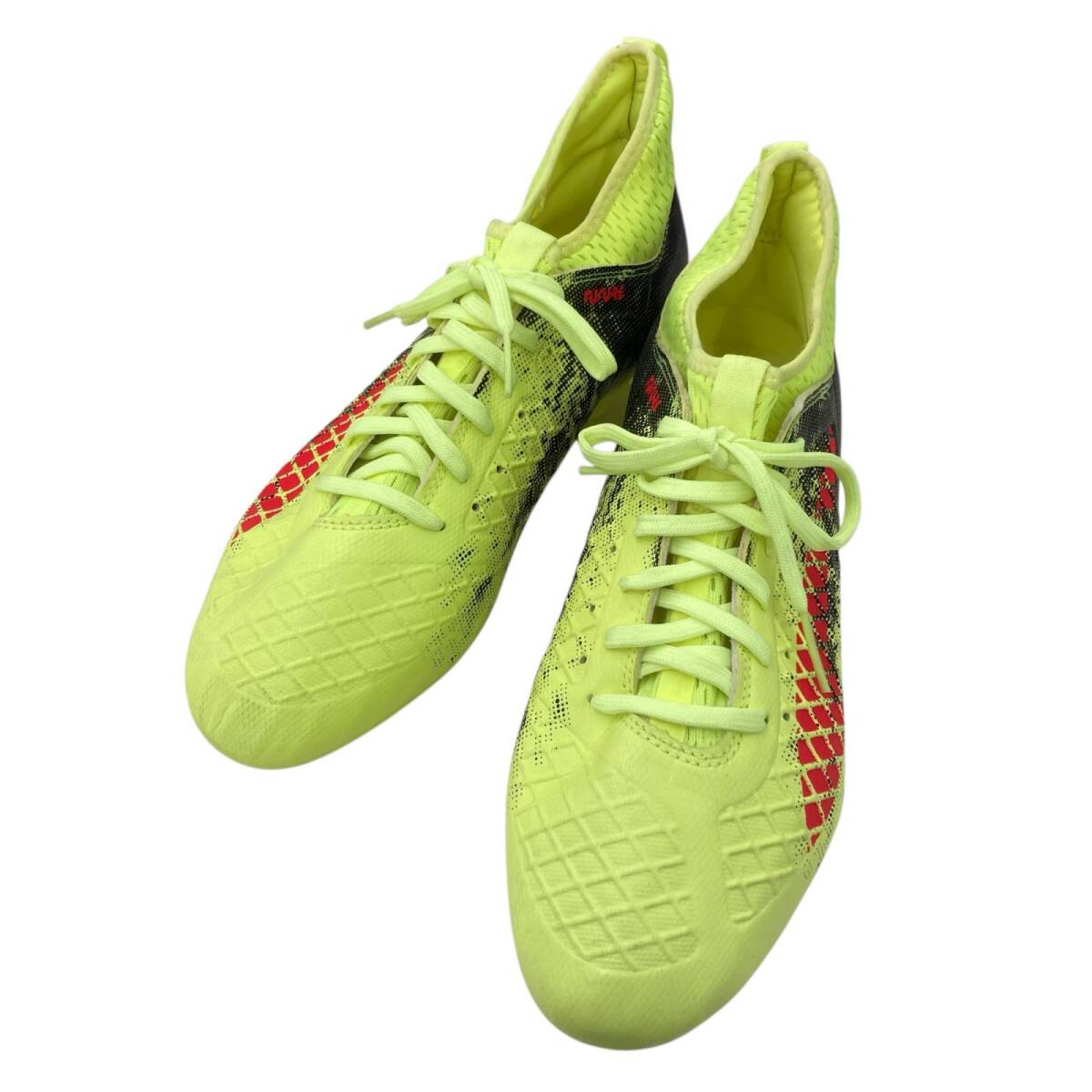 186000 現状品 PUMA プーマ フューチャー FUTURE 18.3 HG 27.5cm 104901-01 フィジーイエロー/レッドブラスト/プーマブラック拍卖