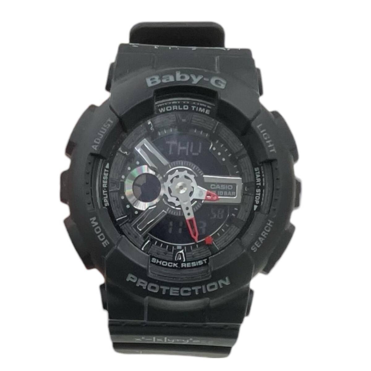 186000 稼働品 CASIO カシオ 腕時計(クォーツ) Baby-G 25周年限定品デザイン BA-110LF ブラック拍卖