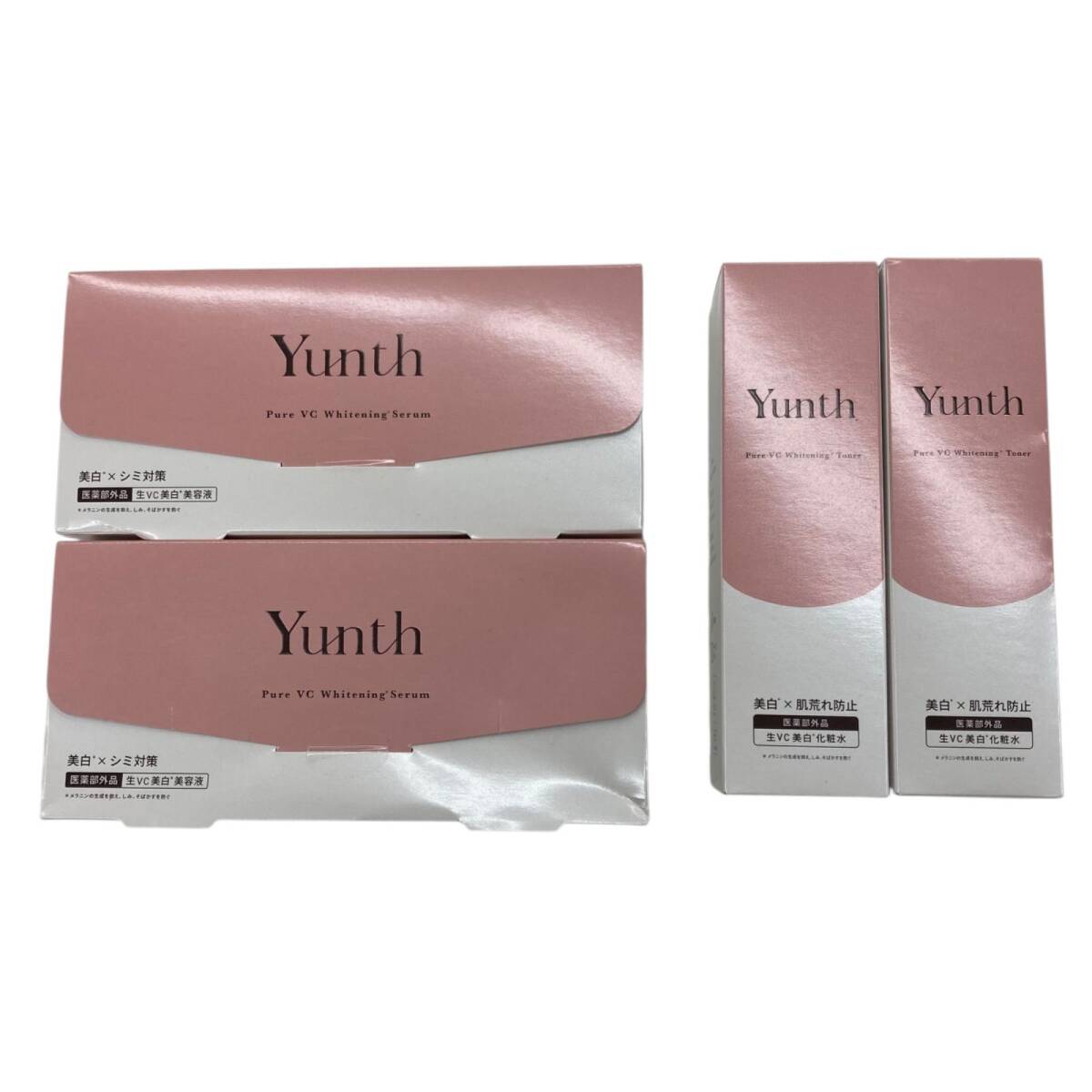 186000 新品未使用 Yunth ユンス 薬用ホワイトニングエッセンス 薬用ホワイトニングローション VCP 4点まとめ売り拍卖