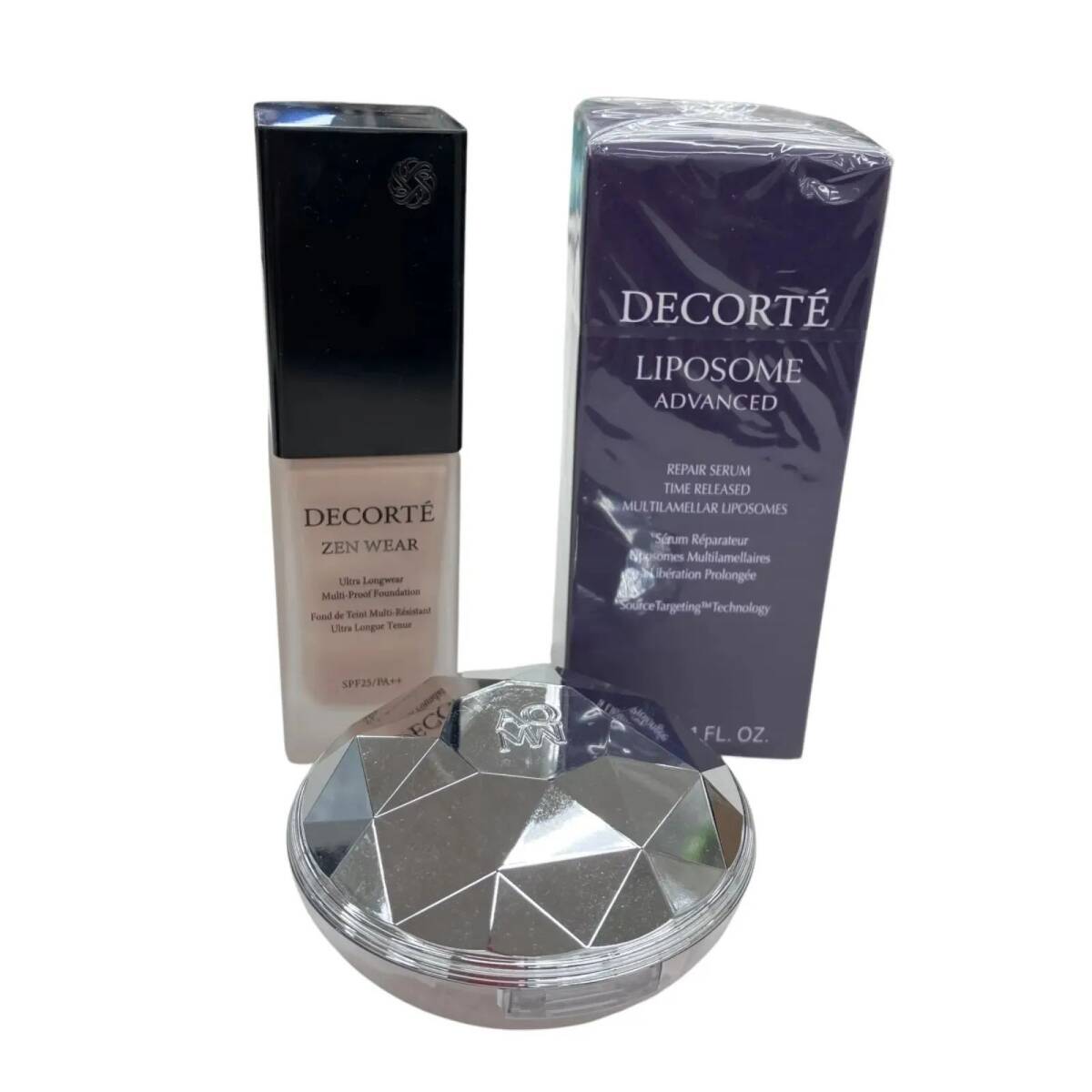 186000 現状品 COSMEDECORTE コスメデコルテ ベースメイク リキッドファンデーション 美容液 未使用 フェイスパウダー 3点 まとめ売り拍卖