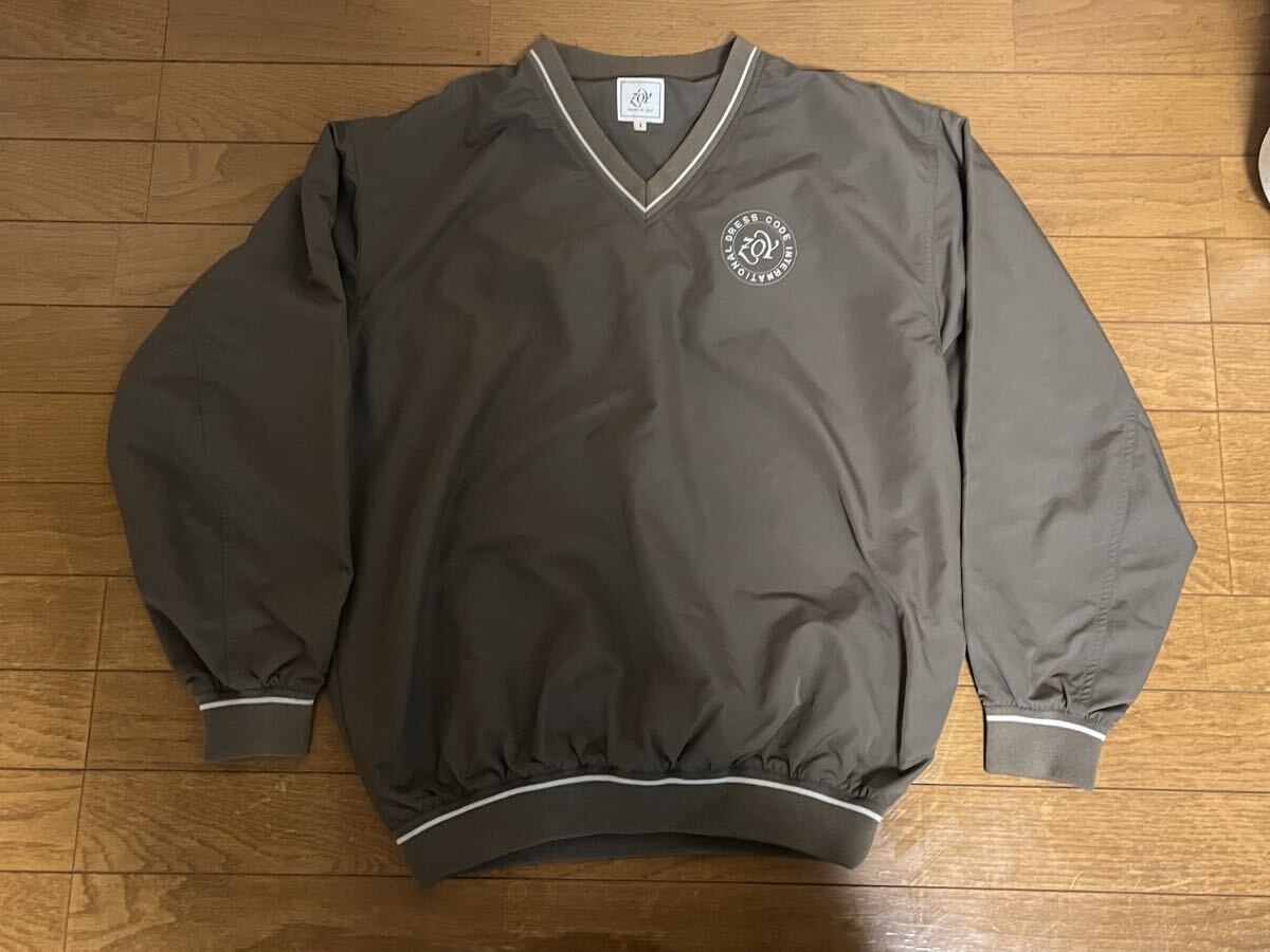 【中古品】DRESS CODE INTERNATIOMAL ドレスコードインターナショナル ZOY ゴルフウェア Lサイズ Vネック 茶色 GOLF ポリエステル拍卖