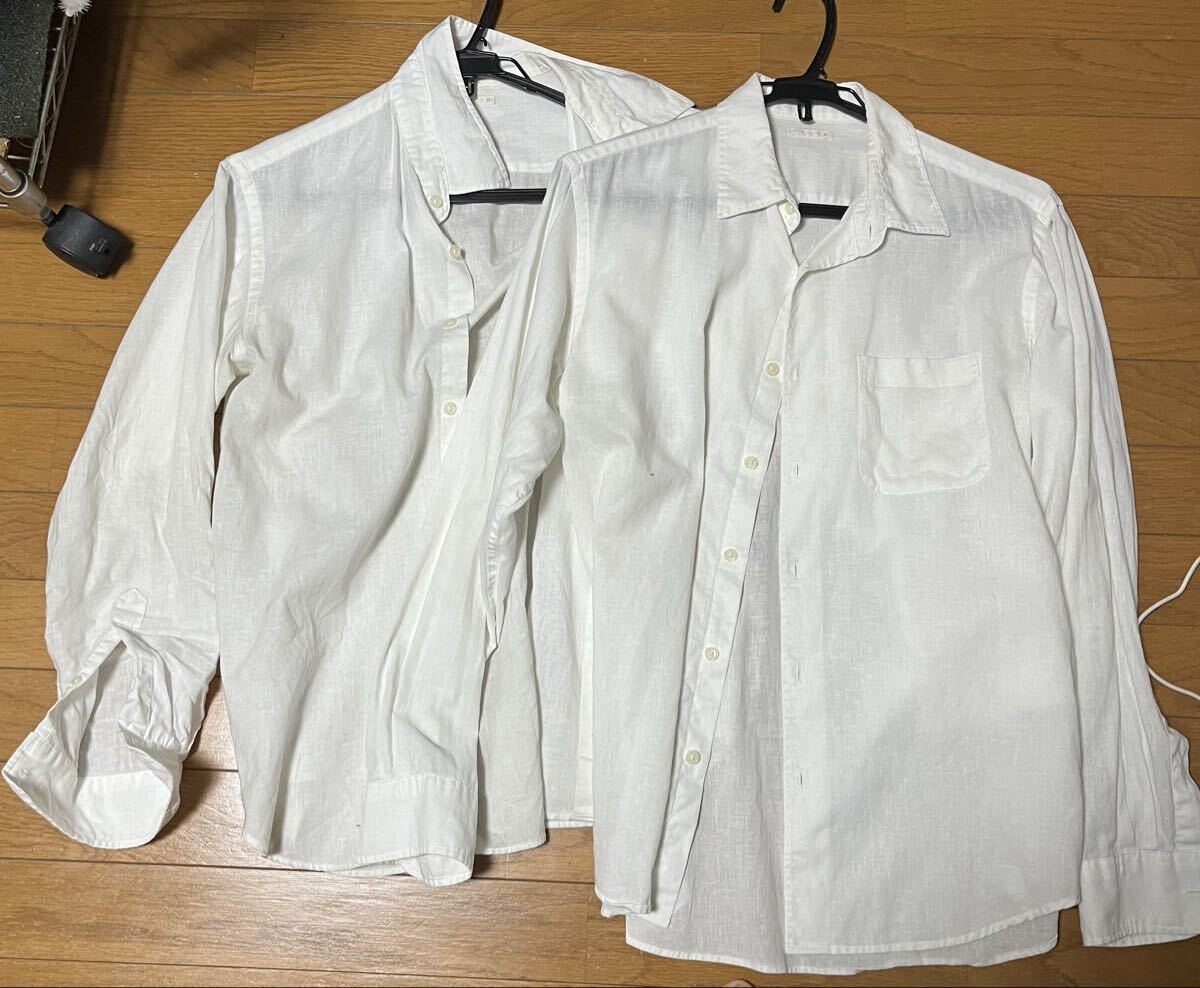 【中古品】GUジーユー 薄手長袖シャツMサイズ 2着セット UNIQLO 長袖拍卖