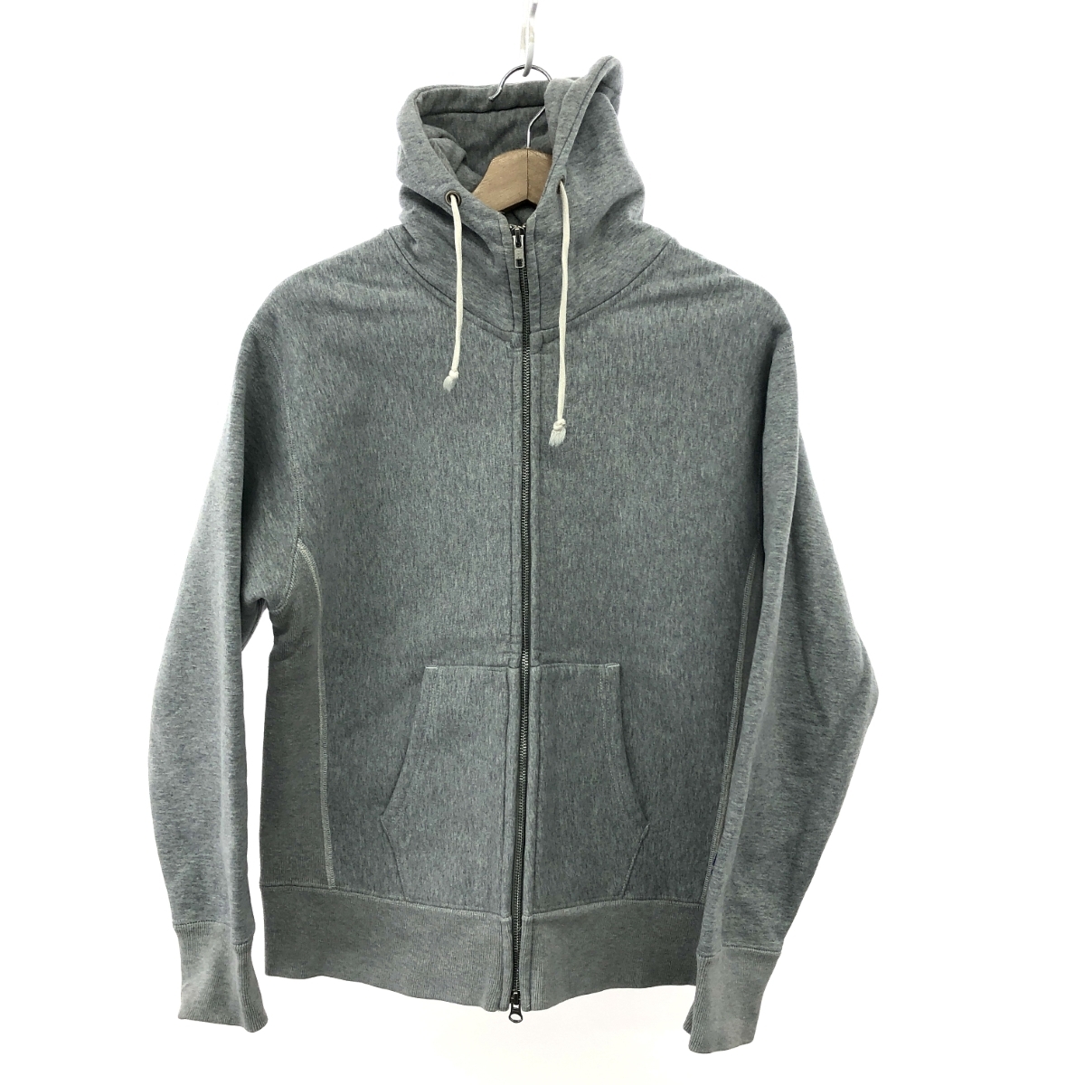 良好◆Champion チャンピオン×ウインドストッパー ジップパーカー サイズ:M ダブルジップ/フリース/フード グレー メンズ拍卖