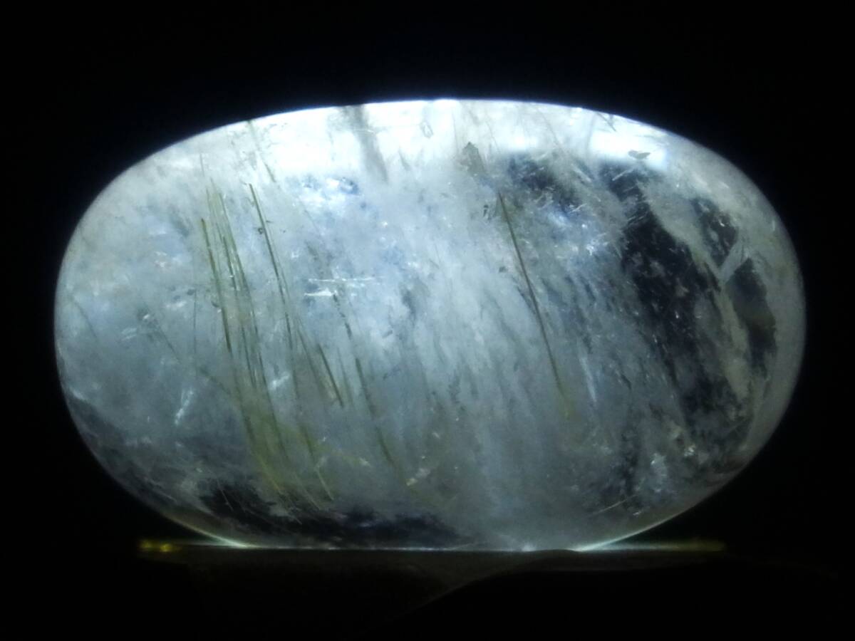 39.06ct 新品・天然ルチルクォーツ(針入り水晶)磨き原石 ブラジル産拍卖