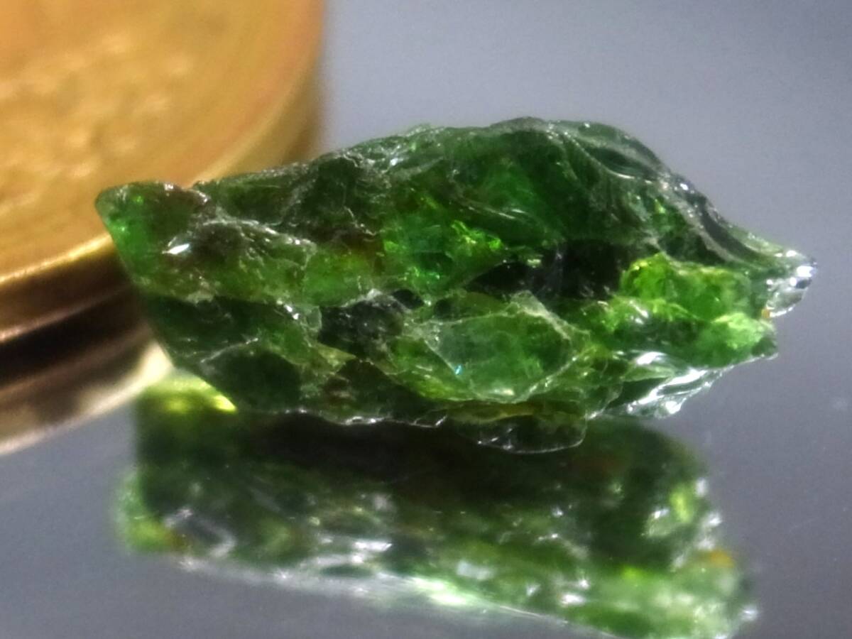 2.21ct 新品・希少石・天然クロムトルマリン原石 タンザニア産拍卖